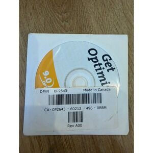 Dell Get Optimized 9.0 Software Installation CD-ROM Disc DP/N 0P2643 Rev A00
